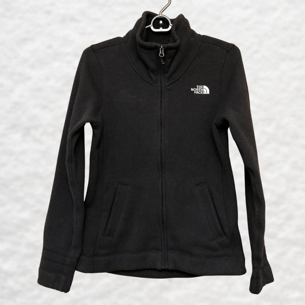 The North Face Jacket Women Small Black Full Zip Sweater Jacket Fleece